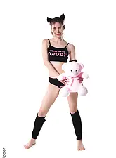 Kitty & The Teddy Bear with Eden Venua on HQ Stripper .com