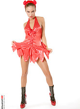 Diablo costume for a nasty blond stripper