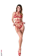 Red Web with Milena on HQ Stripper .com