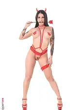 Horny Red Devil with Medusa on HQ Stripper .com