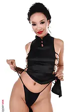 Cheongsam Cutie with Asia Vargas on HQ Stripper .com
