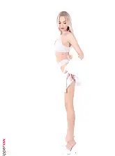 White On Blonde with Bernie Svintis on HQ Stripper .com