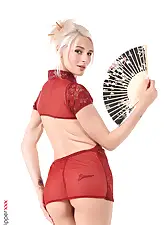 A Hint of Chinese with Christy White on HQ Stripper .com