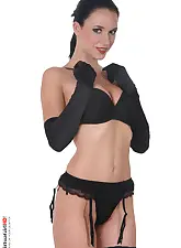 Simply black with Gwen on HQ Stripper .com