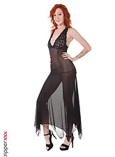 Attractive Ginger with Cherry Candle on HQ Stripper .com